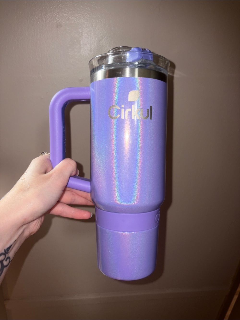 Purple Holographic Cirkul Mug with Handle